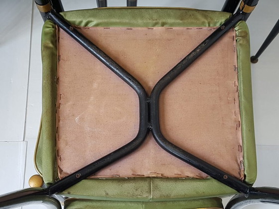 Image 1 of SET OF 6 VINTAGE CHAIRS 1950 DLG JEAN ROYERE 50S ROCKABILLY 1950S 50s