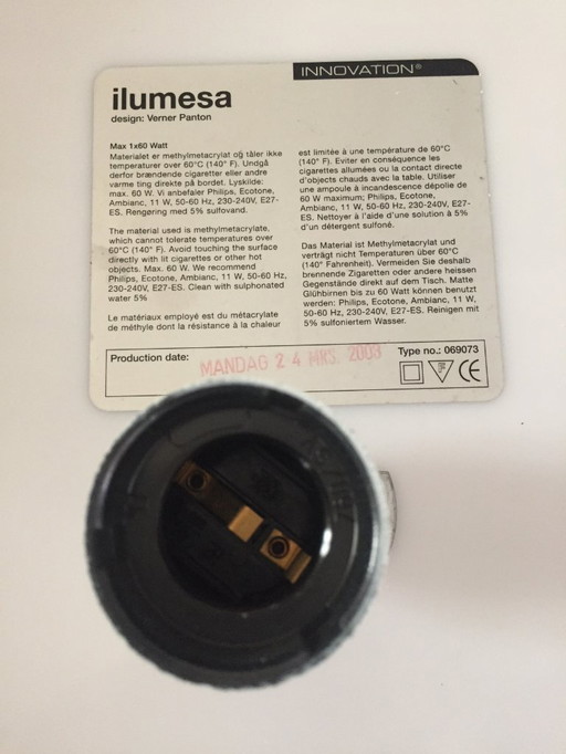 VERNER PANTON VINTAGE ILUMESA TAFEL