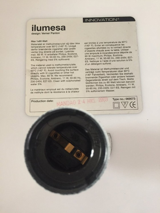 Image 1 of TAVOLO ILUMESA VINTAGE DI VERNER PANTON