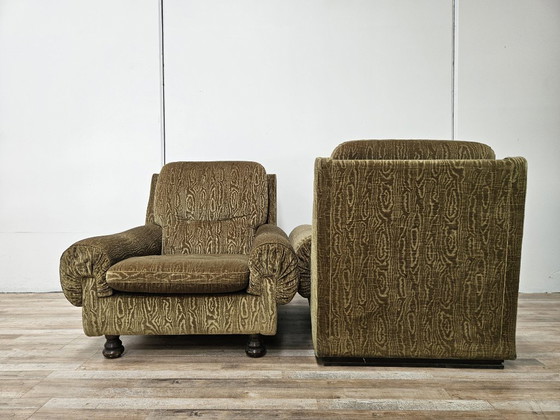 Image 1 of Een paar Italiaanse fauteuils uit de jaren 70.