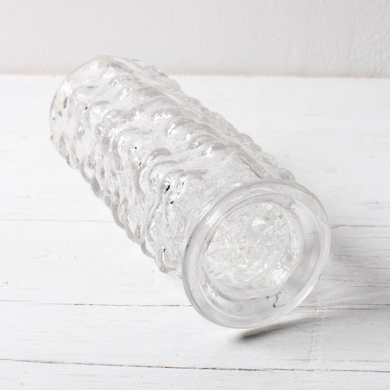 Image 1 of Vintage Stylish Pressed Glass Bubble Vase Designed by Vladislav Urban / 1967