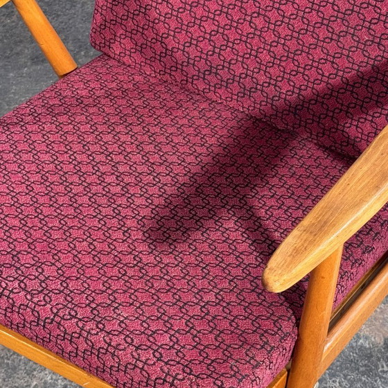 TON Stil Buchenholz Sessel, Paar, 1960er Jahre – Textile (photo 5 of 11)