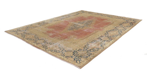 Tappeto orientale originale annodato a mano, vintage, arte moderna, 390 x 290 cm, condizioni eccellenti