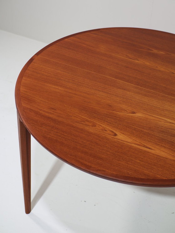 Image 1 of Henry Rosengren Hansen round extendable teak dining table