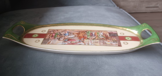 Image 1 of Vintage Epiag Czechoslovakia porcelain cake service plate