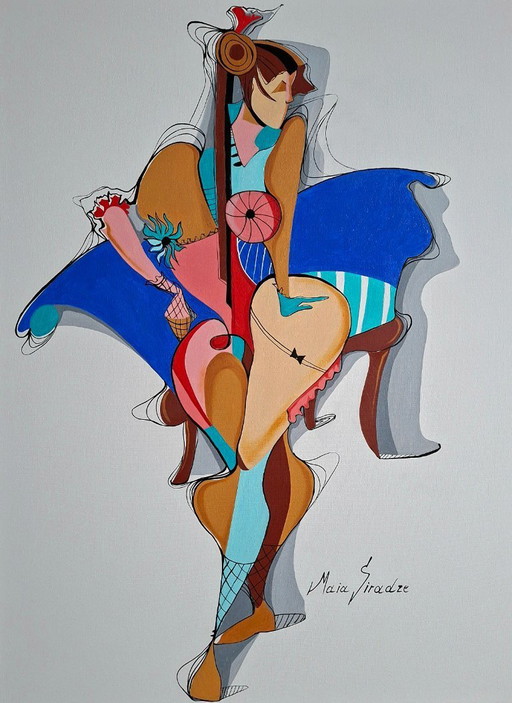 Maia Siradze Cubism woman