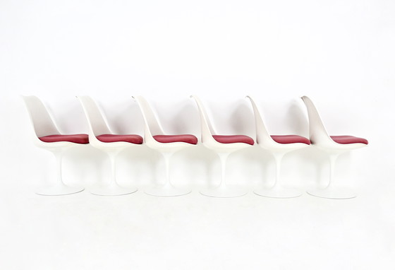 Image 1 of Chaises de salle à manger Tulip par Eero Saarinen pour Knoll International, 1970, ensemble de 6