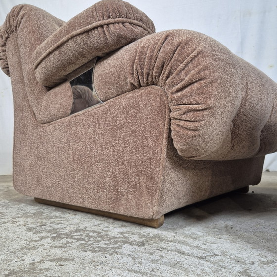 Prezzo del set! Vintage 2x Poltrona 1 Ottomana Divano Modulare 2 Posti – Poltrone, Velvet (photo 11 of 15)