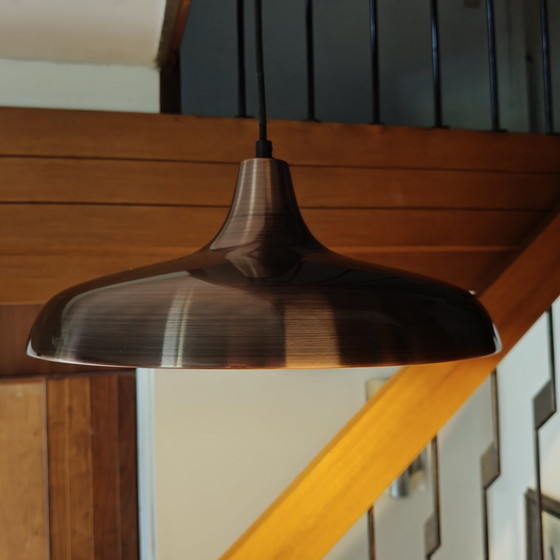 Image 1 of Philips hanglamp in mid-century stijl, geborsteld koper – 40 cm