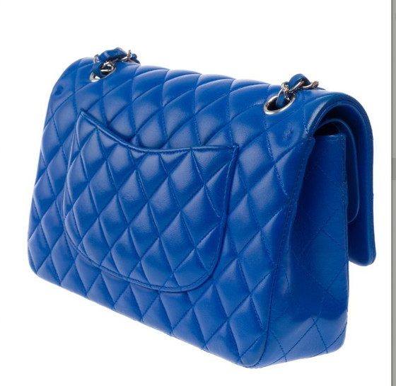 Image 1 of Borsa CHANEL Timeless/Classique in Cuir Bleu - 103333