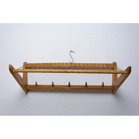 Image 1 of Vintage wall shelf in beech wood by Krásná Jizba, Czechoslovakia 1960