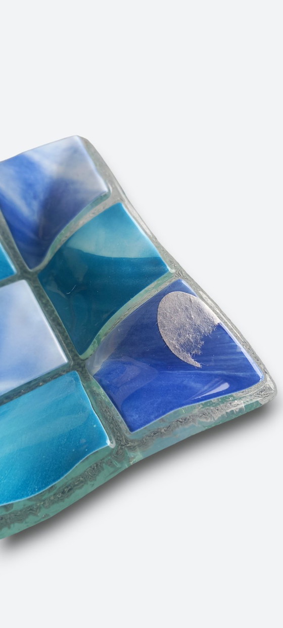 Image 1 of Vintage Murano handmade studio glass object - fused mosaic design