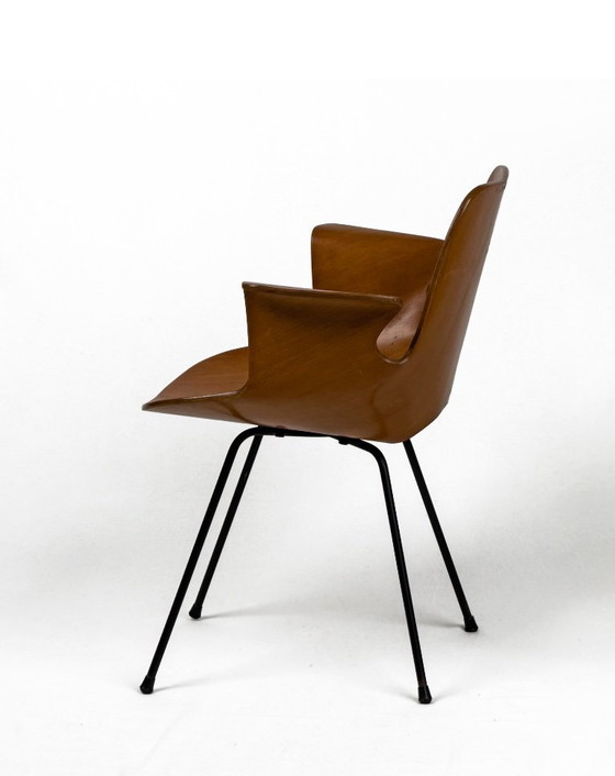 Image 1 of 2 sedie Medea vintage in legno curvato di Vittorio Nobili, Italia anni '50