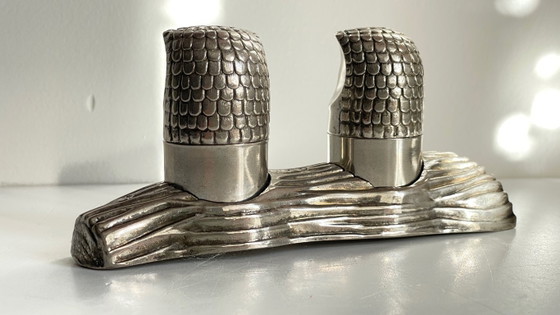 Service M.H. Sel Poivre Métal Argenté Vintage – Accessoires de table, Metal (photo 19 of 30)