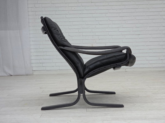 Image 1 of 1970s, Norwegian design by Ingmar Relling, model "Siesta", furniture leather.