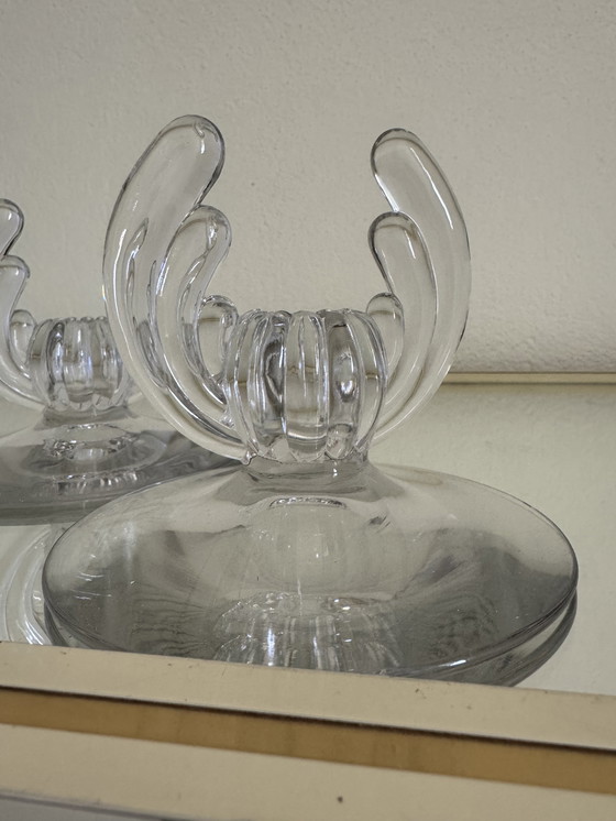 Image 1 of Art Deco crystal candle holder