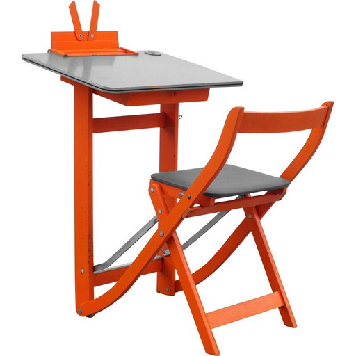 Scrivania per bambini vintage in legno di Reguitti, 1960