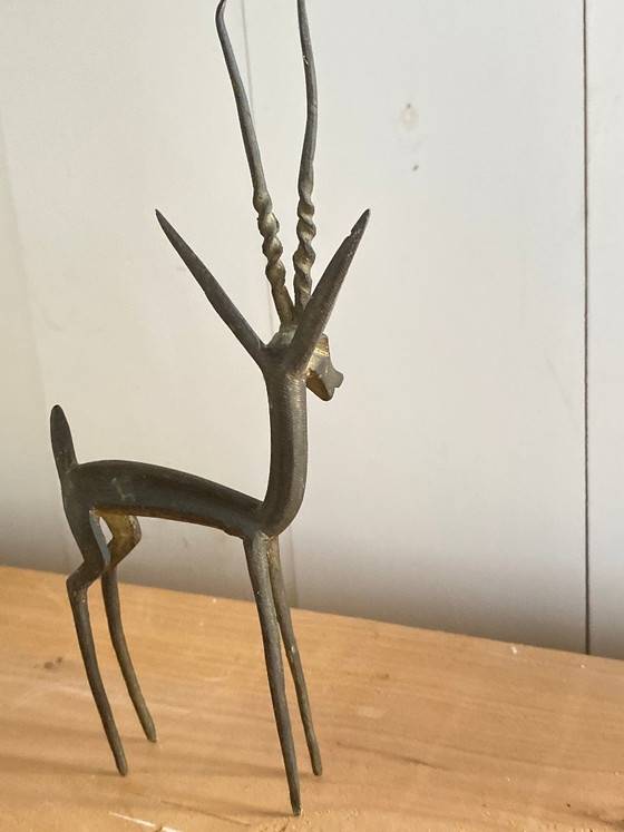 Statuetta di antilope vintage in ottone – Oggetti decorativi (photo 13 of 13)