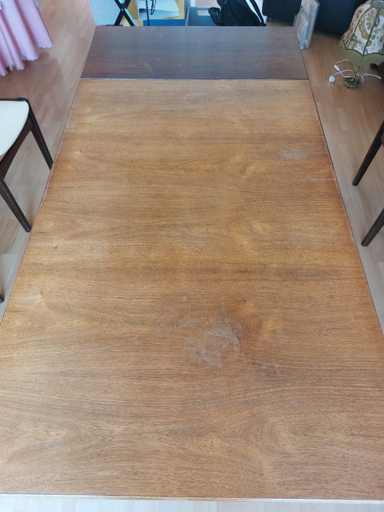 Image 1 of Vintage eettafel Deense stijl, uittrekbaar, palissander
