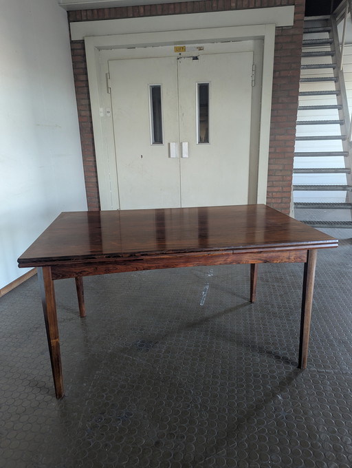 Table de salle à manger vintage extensible en bois de rose, Danemark