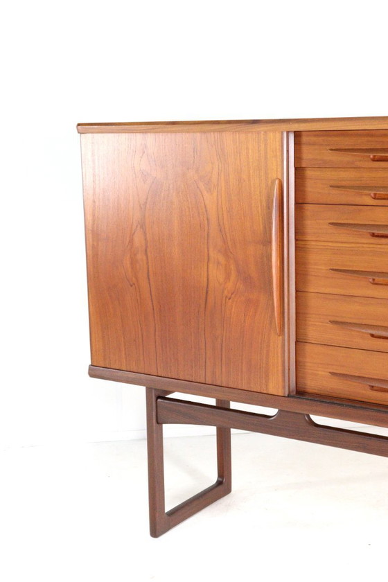 Image 1 of  Vamo Sønderborg highboard attr. Arne Vodder | 194 cm vintage Deens design