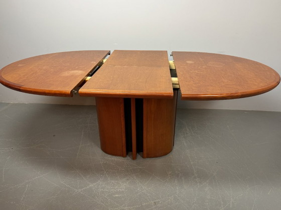 Image 1 of Skovby oval extendable dining table in Scandinavian design from the mid-20th century, Denmark, 1960s.