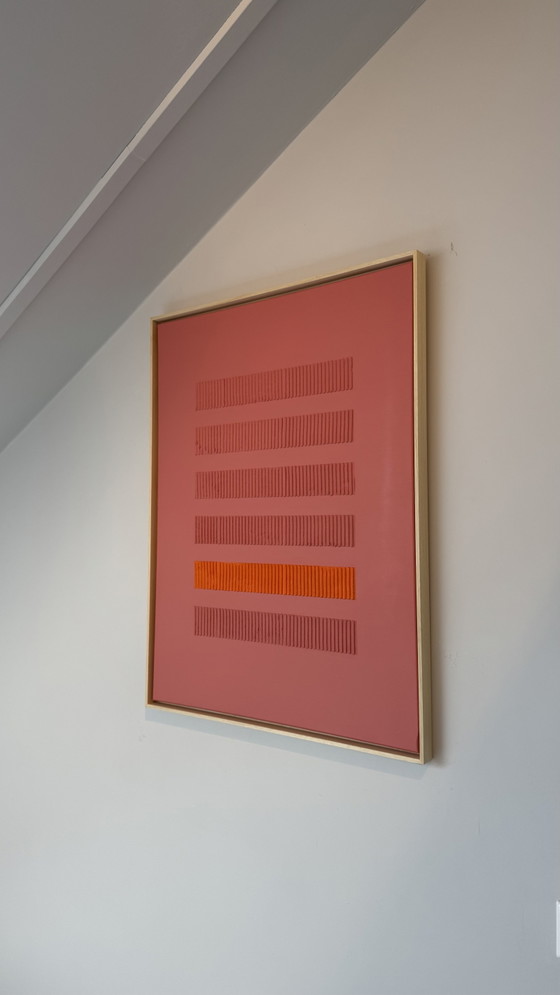Rose & Terracotta 60x80 cm | Unique Abstract Texture Painting – Paintings & Drawings, Canvas, Wood (photo 4 of 6)