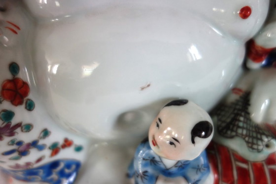 Lachende Buddha-Figur, chinesisches Porzellan, frühes 20. Jahrhundert – Dekorative Objekte, Porcelain (photo 10 of 16)