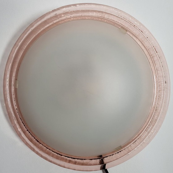 Image 1 of Lampada da soffitto rosa vintage