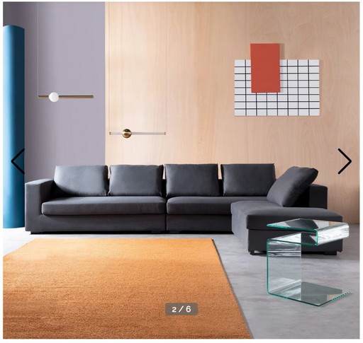 Lampada a sospensione, minimalista, elegante, realizzata in vetro e ottone