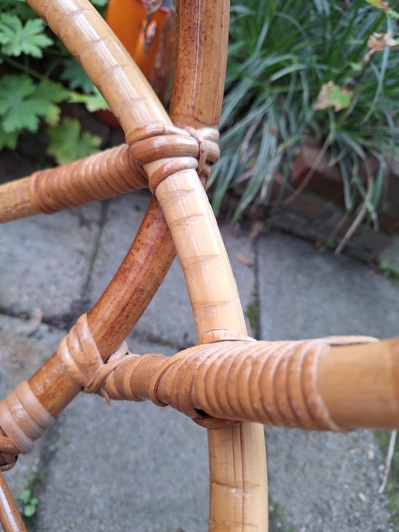 Vintage Jaren 60 Stoel | ROHE Noordwolde | Rotan in Perfecte Staat | – Rohé Noordwolde, Fauteuils, Metal (photo 4 of 10)