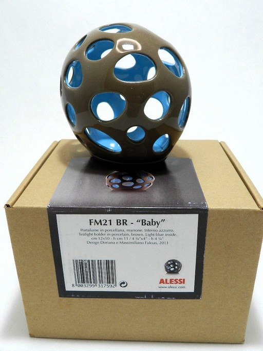 Alessi "BABY" Waxinelicht houder. Nieuw in doos. Zeldzaam!