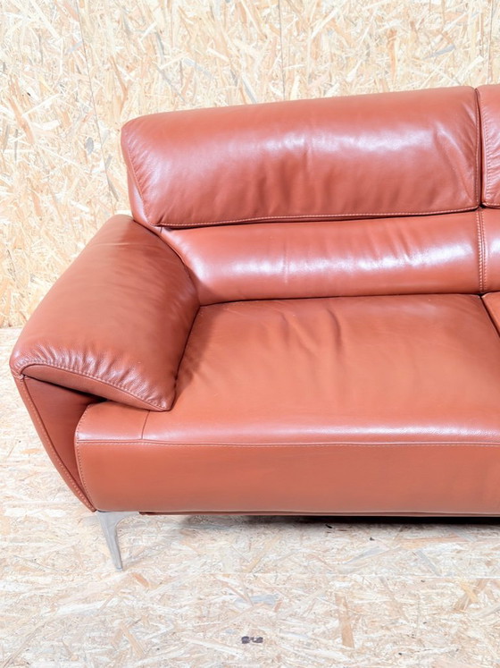 Image 1 of Agnelli Sofa 2 ,5 zits leren Italiaanse bank
