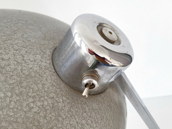 Image 1 of AUTHENTIQUE LAMPE INDUSTRIELLE D'ATELIER TELESCOPIQUE SOLR SOLERE 1950 VINTAGE