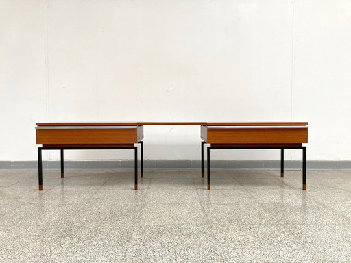 Vintage mid-century modular teak side cabinets/chest of drawers