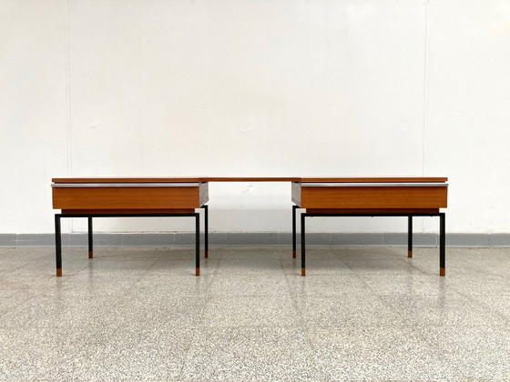 Image 1 of Vintage mid-century modular teak side cabinets/chest of drawers