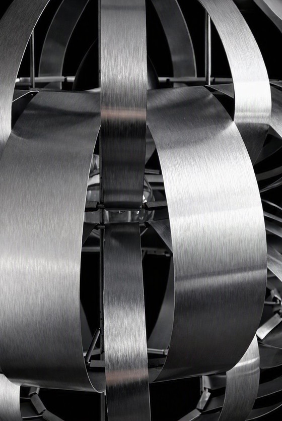 Max Sauze Hängelampe – Frankreich, ca. 1960 – Pendelleuchten, Aluminium (photo 5 of 12)