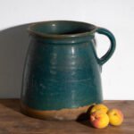 Antique folk glazed pottery pot – Central Europe, circa 1930 – Plant pot, Rustic (photo 6 of 40)