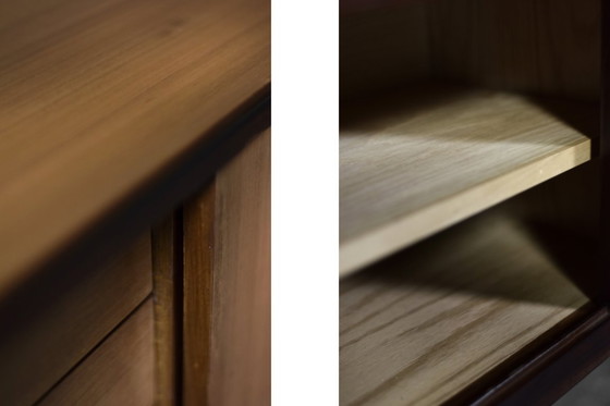 Image 1 of Vintage Mid-Century Danish Modern Wood Sideboard with Drawers, 1970s