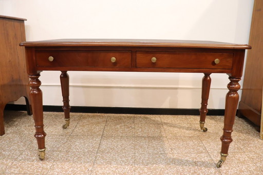 Antique wooden desk, Mid 19th century