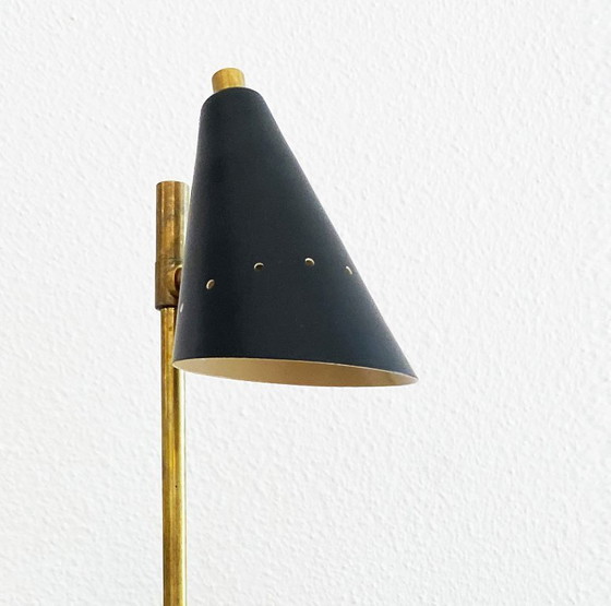Image 1 of Lampada italiana in ottone a tre teste, design anni '50