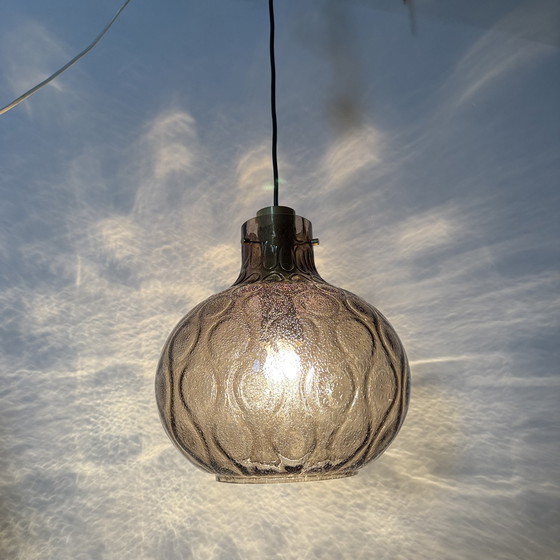 Image 1 of Limburg Glashütte glass hanging lamp , 1970s