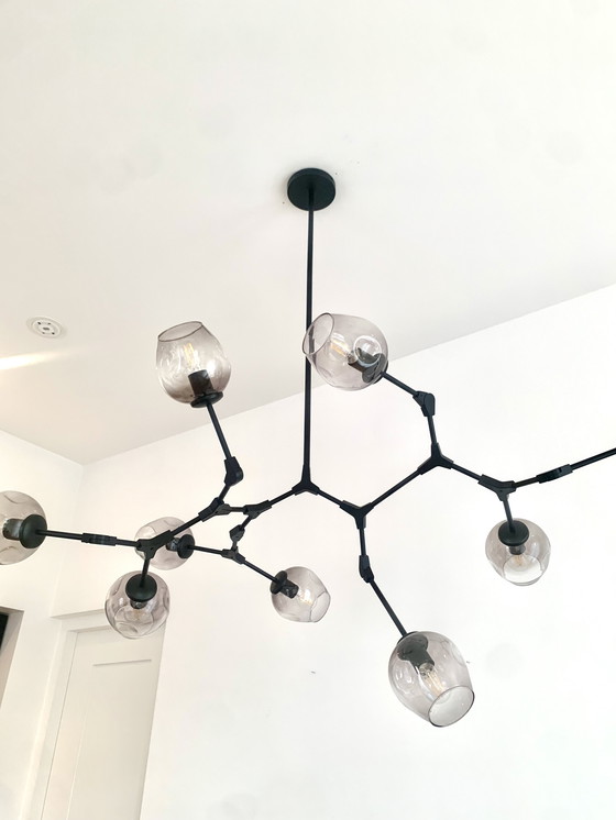 Image 1 of Lampada a sospensione a 9 luci Gerba design