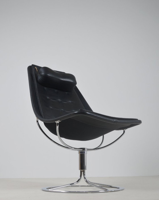 Image 1 of Swedish Jetson 66 armchair in leather by Bruno Mathsson for Dux