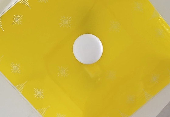 Image 1 of Lampada da soffitto vintage anni '50/'60 a forma di "ombrello rovesciato".