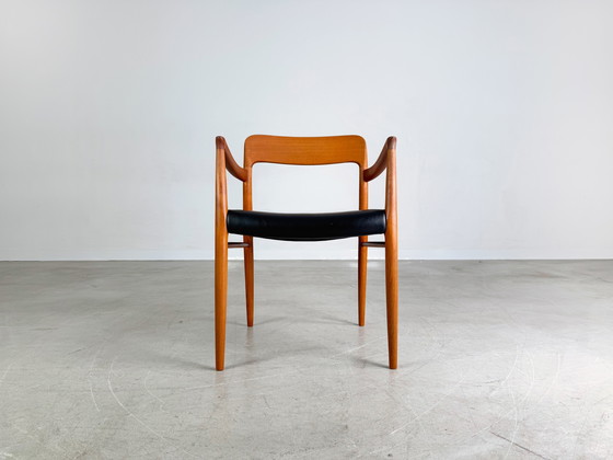 Image 1 of Original Niels Otto Moller chaise à accoudoirs modèle 56 Midcentury