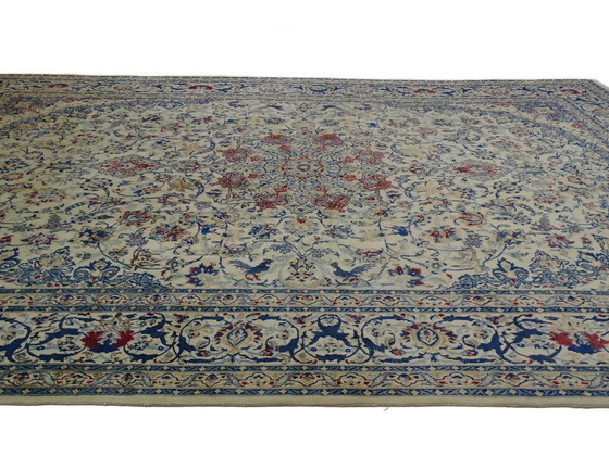 Image 1 of Tapis persan XXL Nain en soie - 495 x 337 cm - Noué à la main