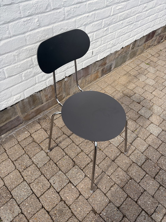 6 Sedie Mariolina di Enzo Mari per Magis – Sedie da pranzo, Plastic, Chrome (photo 4 of 12)