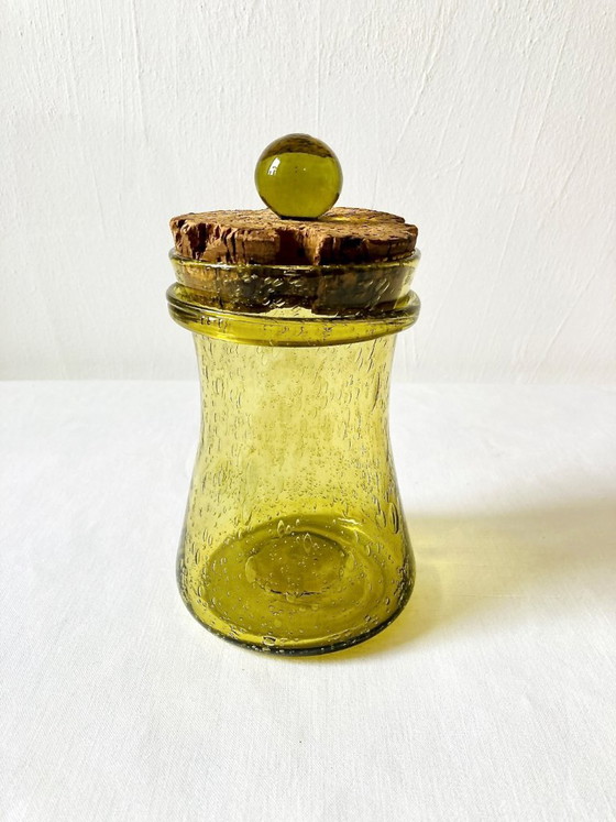 Barattolo in vetro soffiato a bolle con tappo, Verrerie de Biot – Accessori da cucina (photo 12 of 14)