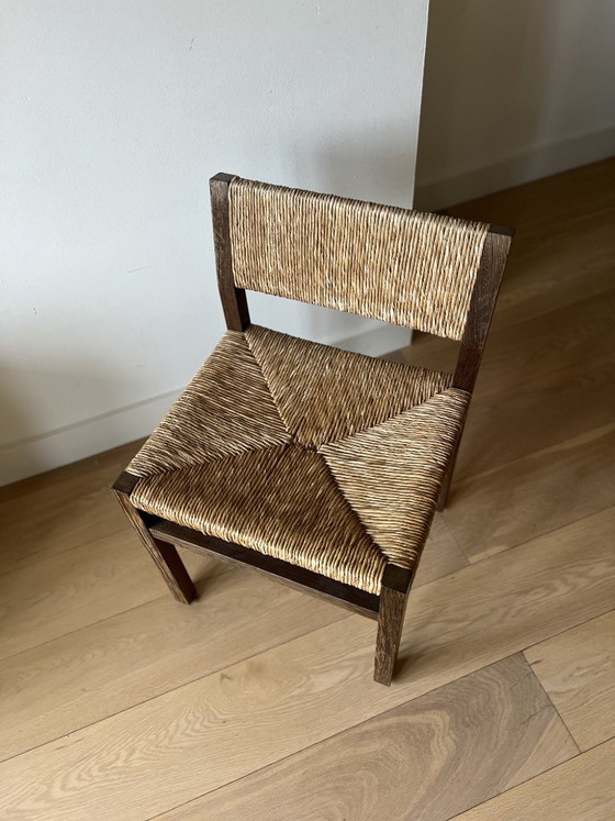 Spectrum set of 6 chairs (Mart Visser & Walter Antonis) – Dining chairs, Rattan, Wood (photo 2 of 7)